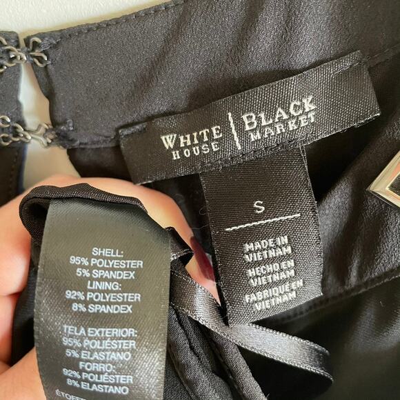 White House Black Market Black Blue Colorblock Maxi Dress - Picture 6 of 6